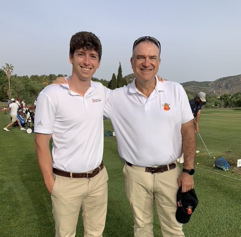 Trabajo equipo entrenamiento golf